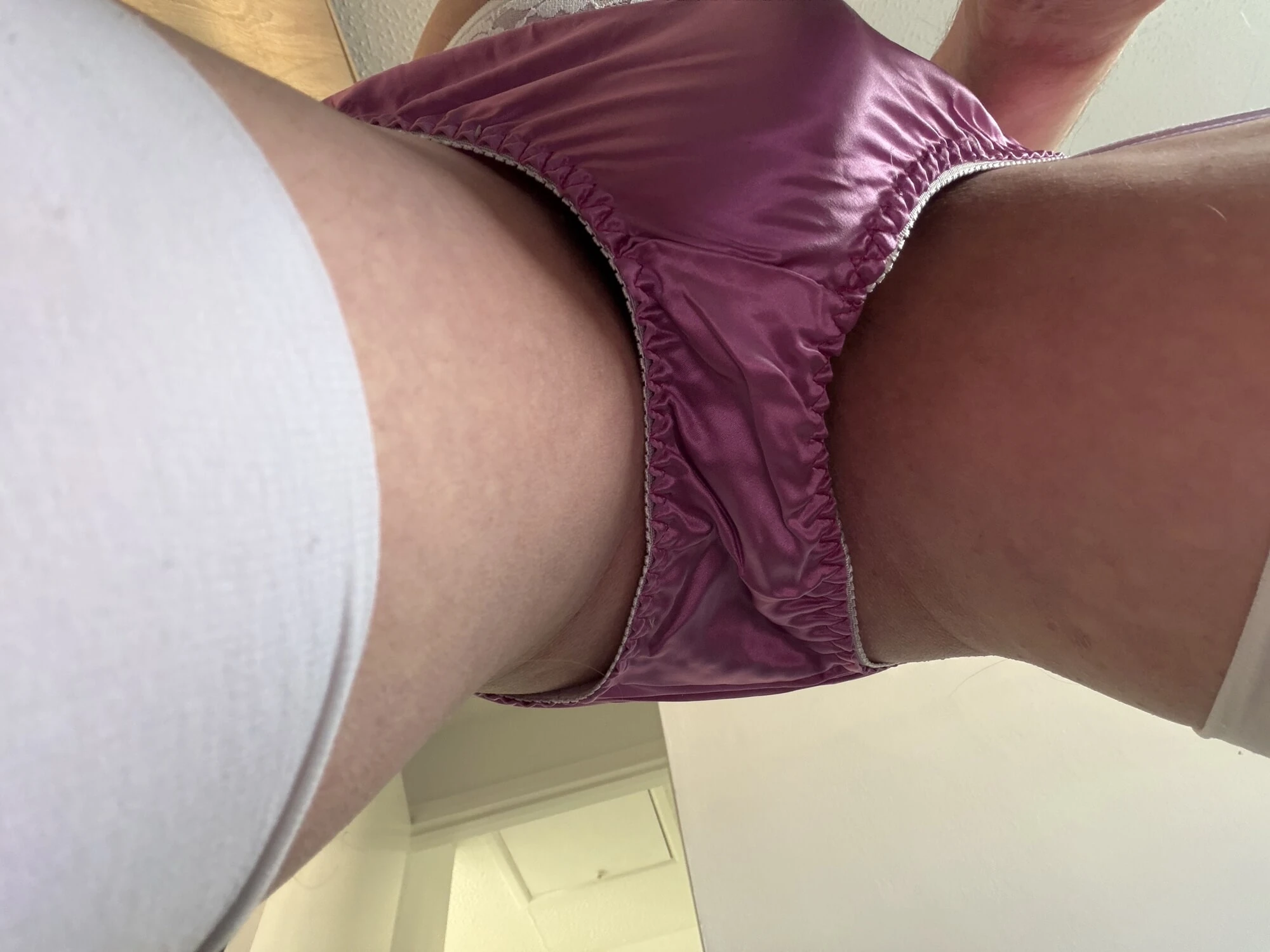 Satin Panties and Special White Stockings #4